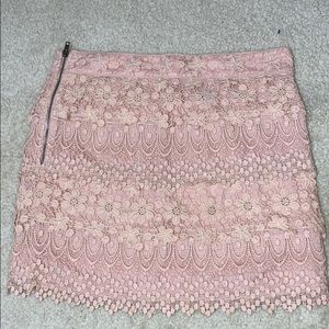 Lacy mini skirt